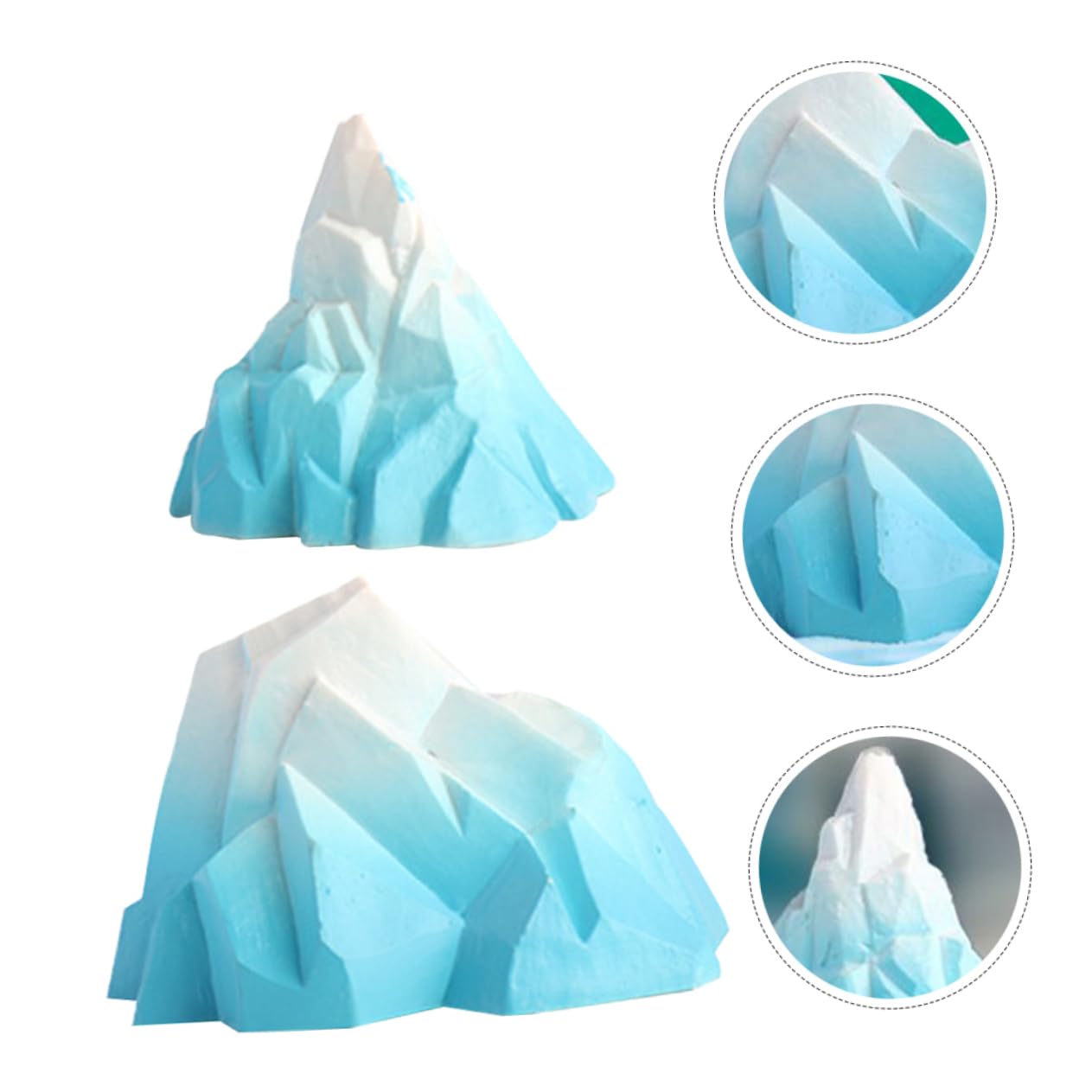 IMIKEYA 10 Sätze Simulierte Eisbergdekoration Desktop-Aquarium- Aquariumdekoration Aquarium-landschaftsdekoration Aquarium Landschaftsbau Dekorationen Für Aquarien PVC Sky-Blue
