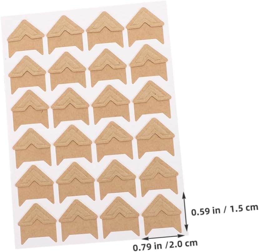 KONTONTY 16 Sheets Self-Adhesive Photo Corners for Albums Scrapbooking Picture Corner Stickers in Rose Gold Kraft Black White Edge Protection for Memory Books DIY Trip Journals