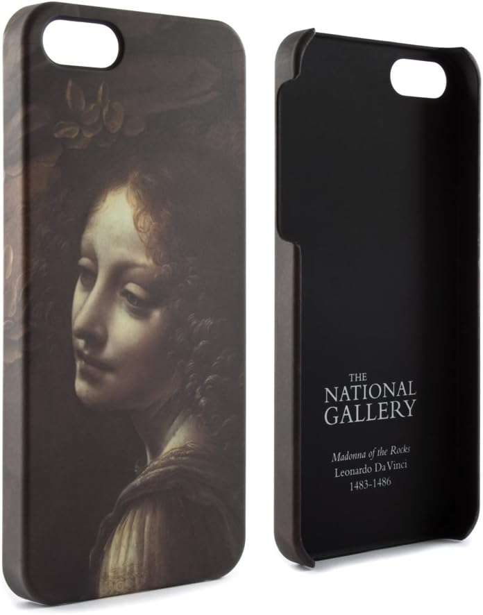 National Gallery 09571 National Gallery Protective Hard Shell Back Case Cover for iPhone 5 - Madonna of the Rocks - 1 Pack - Retail Packaging - Brown