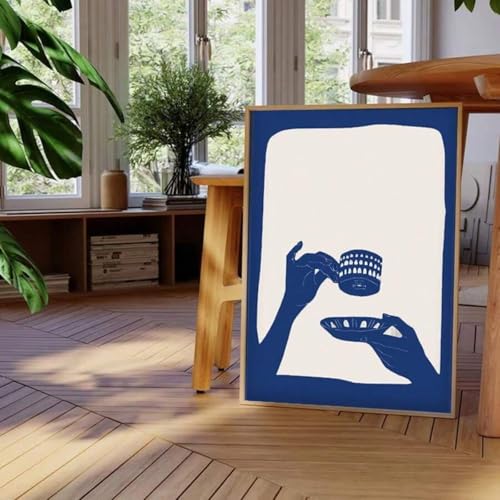 Toile abstraite café pour décoration murale de cuisine moderne - 2