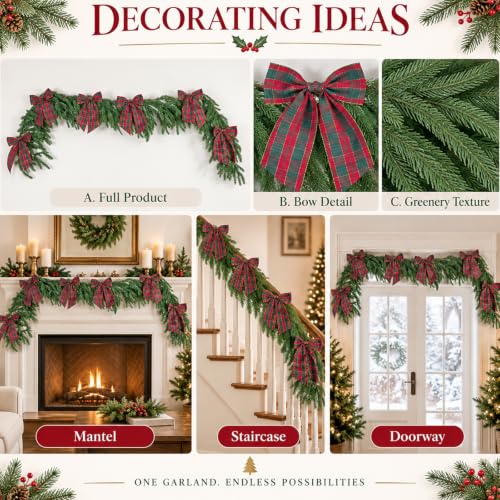 Christmas Garland with Bows - image 4