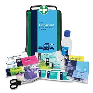 Reliance Medical First Aid Travel Kit, Stockholm Bag Contains 29 Pieces, Travel Camping Essentials REL684 Workplace Emergency Medical, Best For Offices, Outdoor, Warehouses, 19 cm H x 12 cm W x 8 cm D