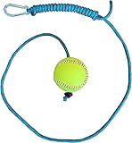 The Hitting Rope Softball Training Aid - Batting Trainer System - Combines Tee and Front Toss Into One Easy Drill - Develop Better Hitting Skills (Softball), Teal