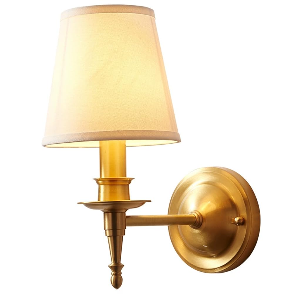Ijsdnvjndx As Shown E14 Linen Lampshade Wall Lamps Nordic Style Bedside Wall Lights Home Decor For Hotel Rooms Living Room Bedroom Lighting