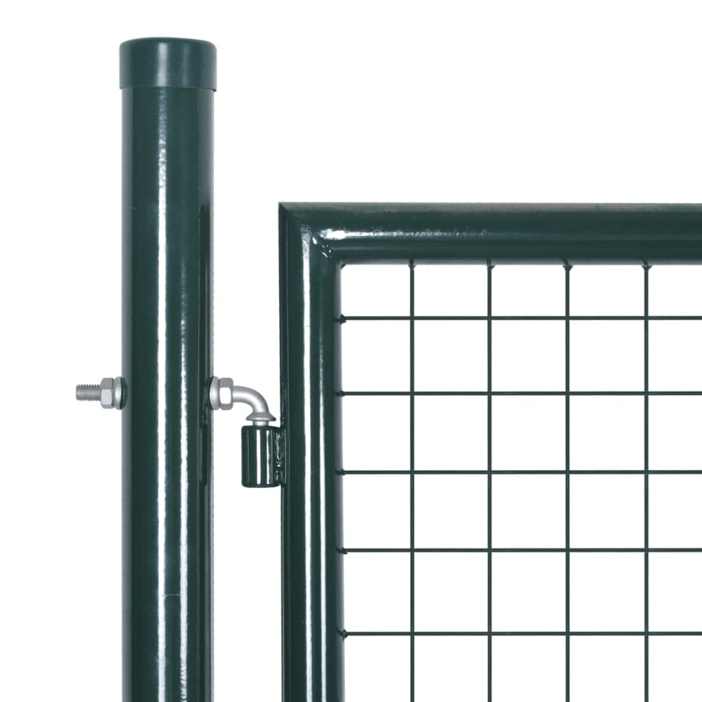 vidaXL Cancello per Recinzione a Doppia Porta 300x150 cm in Acciaio Verniciato a Polvere