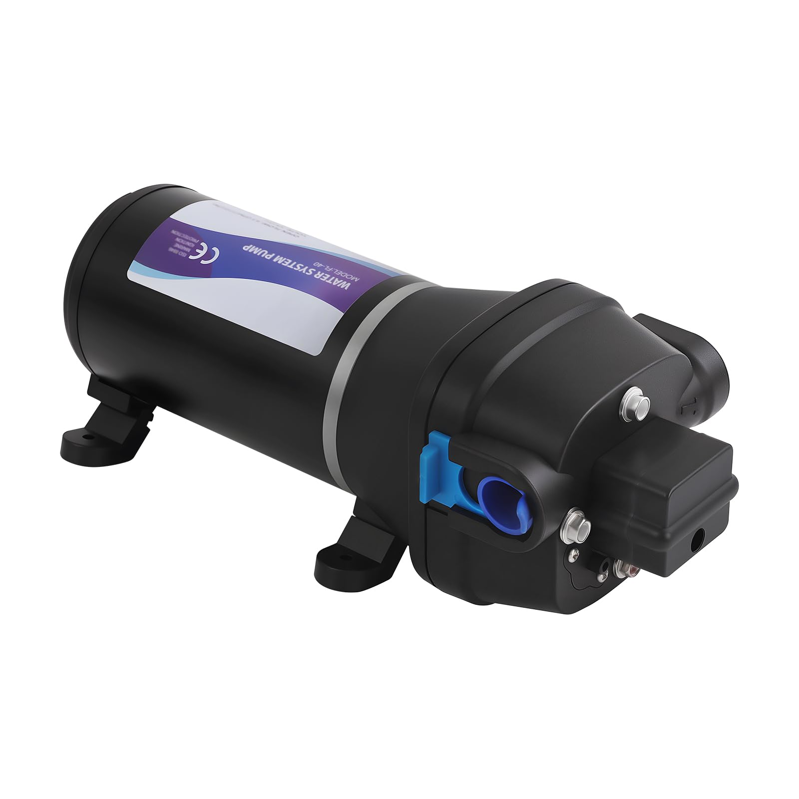12V DC Druckerhöhungspumpe mit Filter 132 W Teichpumpe | Teichfilter Komplettset mit Pumpe Wasserpumpe mit Anschlüssen Intermittierend B Isolationsklasse 25.1 x 10.3 x 10.1cm