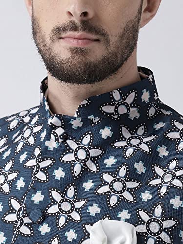 Image of hangup Men's Waistcoat (42A Printed Nehru 44 Multicoloured 44)