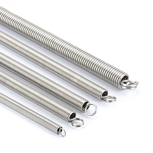Extension Heavy Wire Diameter 0.3/0.5/0.6/0.7/0.81/1.2/1.5/2/2mm, OD 3-17mm, Length 300mm, Extended Compressed Dual Hook Expansion Tension Spring 1PCS Wire Hook (Size : 0.6x6x300mm)