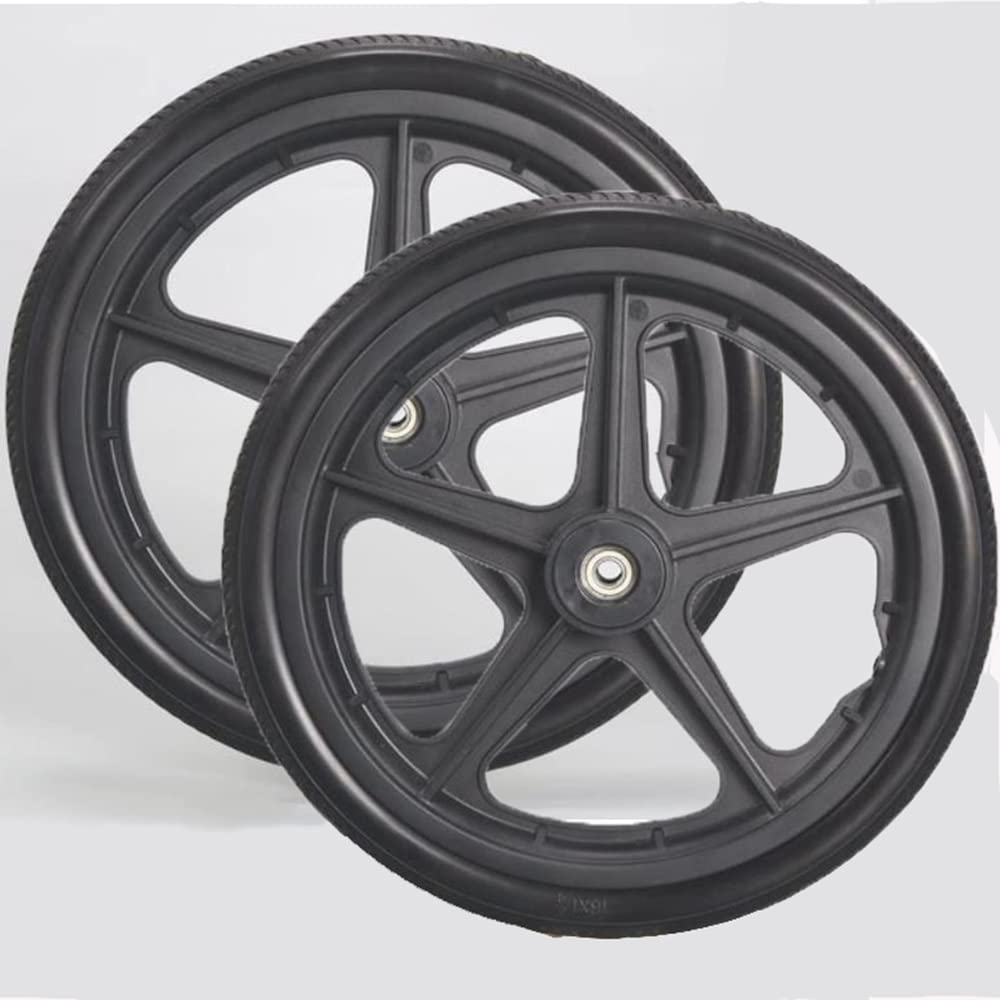 Rueda Trasera para Silla De Ruedas 16 Pulgadas Accesorios De Rueda ​Trasera, Recambio De Ruedas No Neumática Ruedas De Repuesto (Size : B)