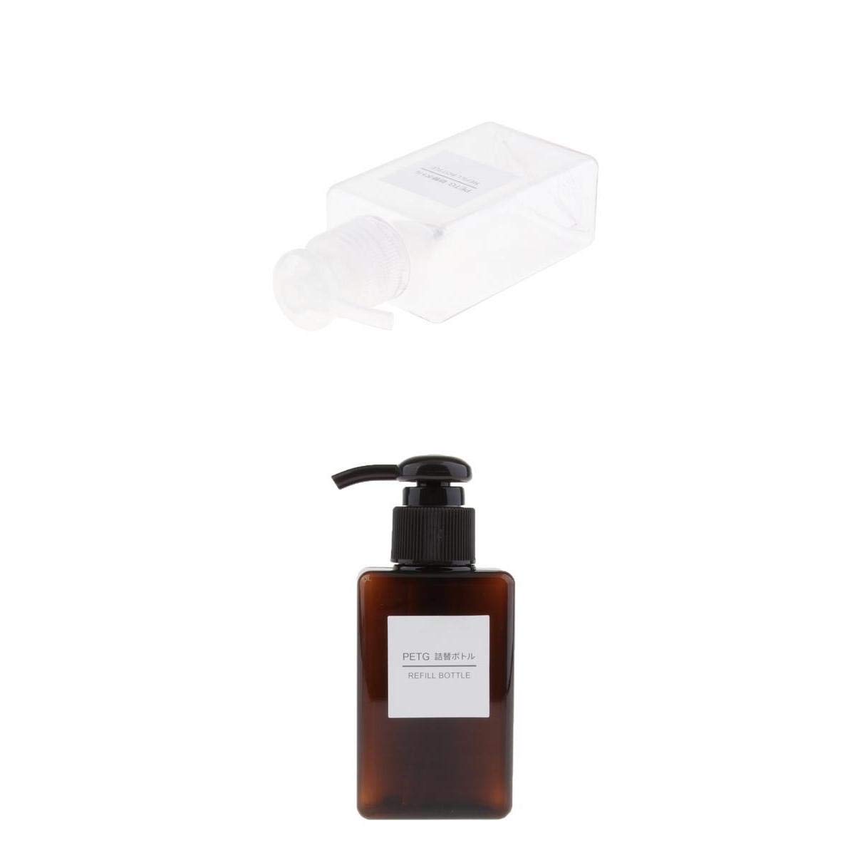 Bnf® 2pcs 100ml Foaming Soap Dispenser Cosmetic Containers Bottles Clear Brown|Home & Garden | Bath | Soap Dishes & Dispensers-image-21