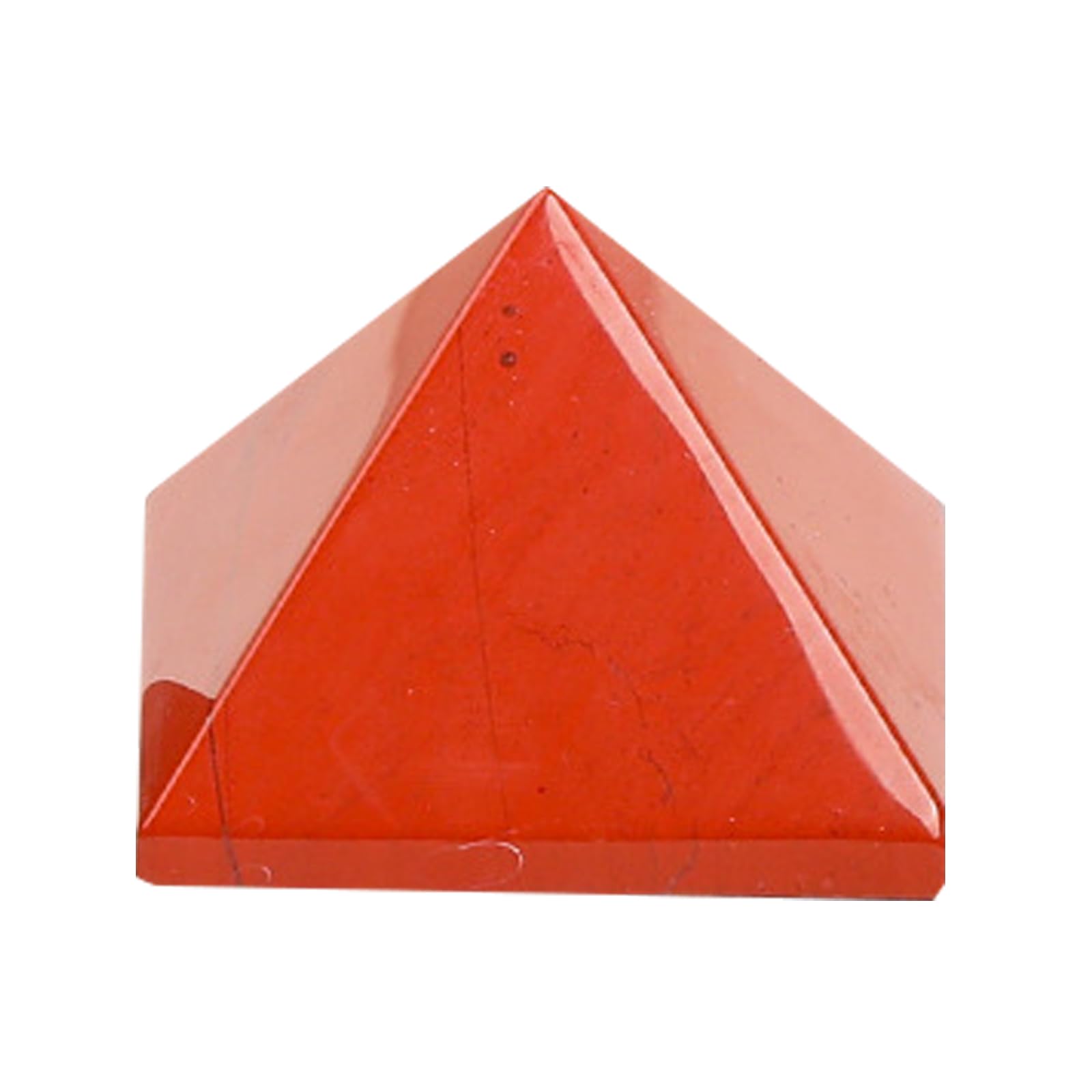Natural Red Jasper Crystal Pyramid – Hand-Polished Healing Stone Pyramid,