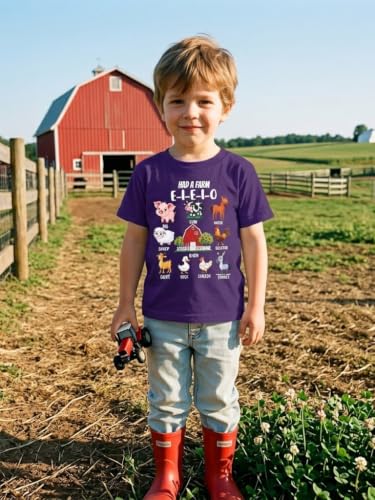 Funnycokid Toddler Boys Shirts Kids Tshirt Farm Animal Tees 2T 3T Clothes - image 2