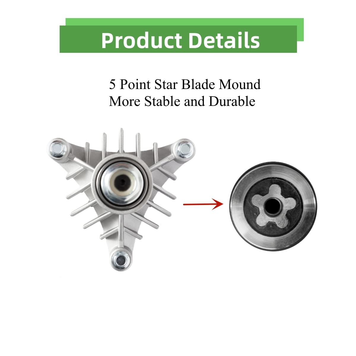JSXDNWYJ ï¼ˆ2 Packï¼‰ Spindle Assembly Replaces AYP Craftsman Poulan Husqvarna 128774 130794 532130794 128285 128774 Spindles Fit 36" 38" 42" Deck