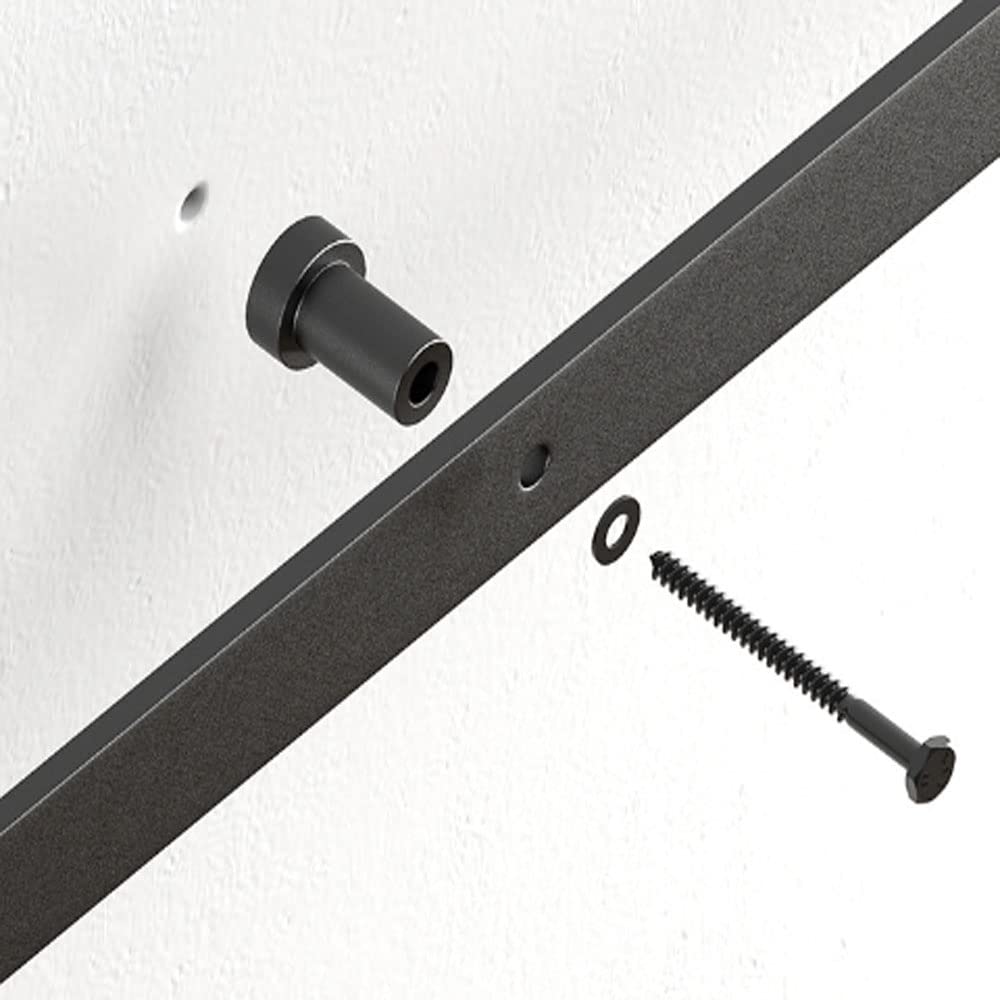 Distanziali Per Porta Di Fienile - Acciaio Carbonio 44 Mm - Con Viti - Per Porte Scorrevoli Garage E Cantina - Foto 5