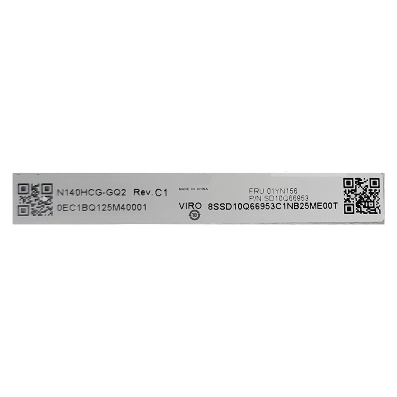N140HCG-GQ2 Rev C1 FRU 01YN156, Schermo LCD