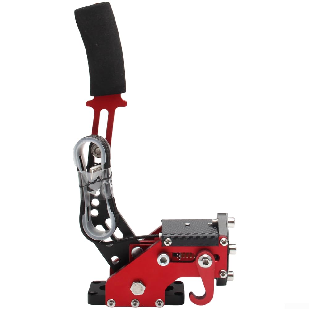Sim Racing Frein à main USB PC Drift Brake avec tension réglable, levier en alliage d'aluminium pour Logitech G27 G29 G920, compatible avec Assetto pour CORSAs DiRT Rally Games (noir)