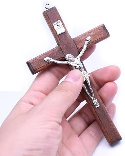 Miniatura 3 de Regalo católico para hombre y mujer, hecho a mano en Tierra Santa, Crucifijo de madera natural, Crucifijo de oración y celebración de cruz, colgante