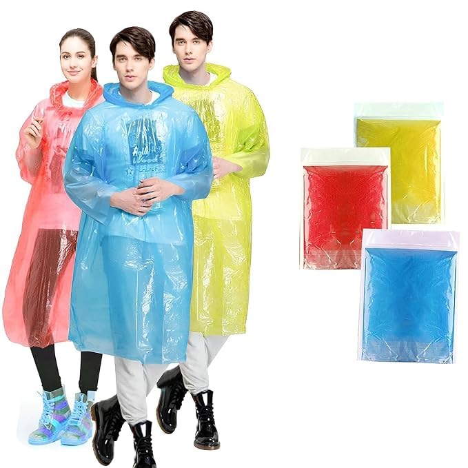 aevrio Disposable Emergency Raincoat Pocket Size Waterproof Rain Poncho with Hood Ultra Compact Wallet Raincoat Reusable Travel Rain Wear Monsoon Trips Hill Stations Trekking Hiking Outdoor Adventure-picture-11