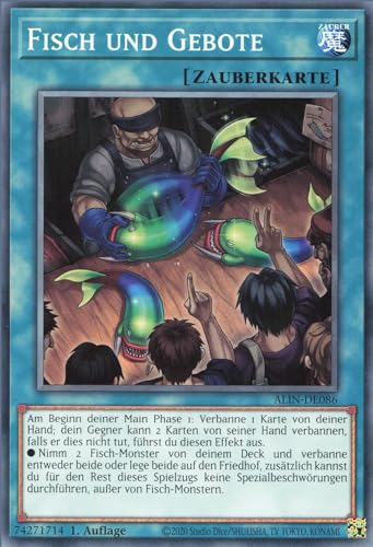 Fisch und Gebote ALIN-DE086 Common Deutsch Boosterfrisch 1. Auflage - Alliance Insight - mit ReCollectibles-Versandschutz - für Yu-Gi-Oh!