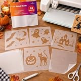 Easy Cut Stencil Sheet Set of 24-12x12 Mylar for Cricut Vinyl Cutting