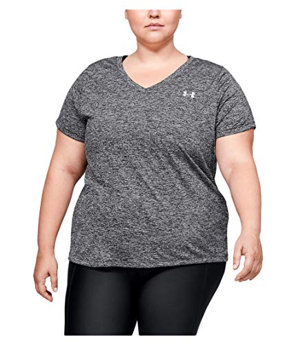 Image of Under Armour Plus Size Tech Solid Short Sleeve V-Neck