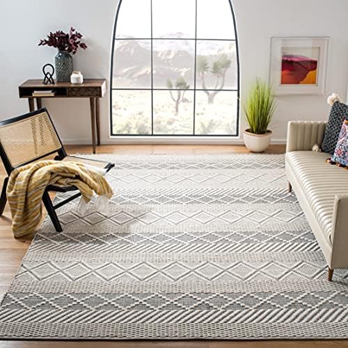 SAFAVIEH Area Rug 8x10 - Natura Collection - Large - Ivory, Handm...