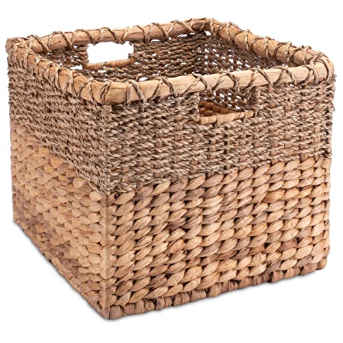 Decorasian Korb Aufbewahrung geflochten aus Wasserhyazinthe - Seegras...