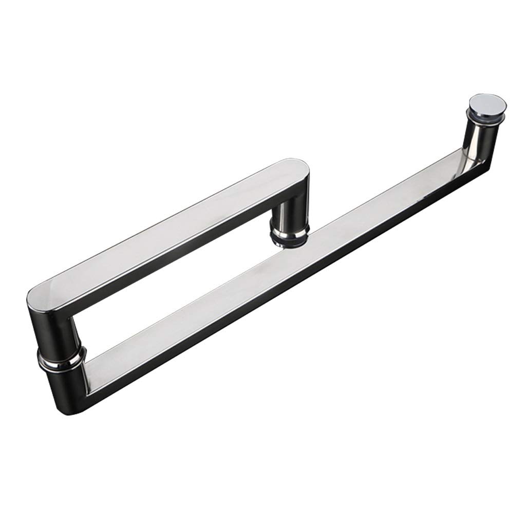 RTY-BY Doccia Maniglia Della Porta E Tira For La Porta Di Vetro Set Di Ricambio Con Rondelle |Manopole Porta Del Bagno For L'acquazzone Schermo Contenitori Interno/Esterno, Polacco Chrome