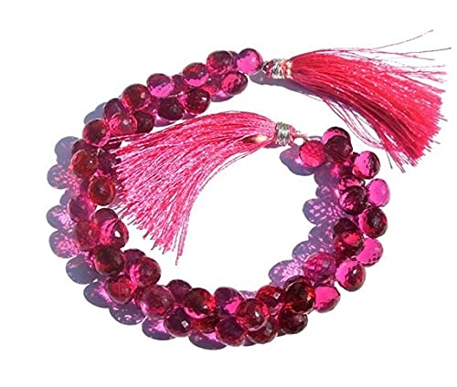 Rubellite pink quartz briolette pour composer vos bijoux d'été et accessoires bohèmes