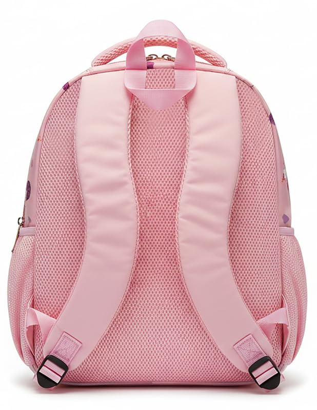 Image of Frantic Waterproof Polyester 35 L School Backpack With Pencil /Staionery Pouch School Bag Class 1 to 8 Daypack Picnic Bag For School Going Boys & Girls(RR Pink Dream Unicorn B)