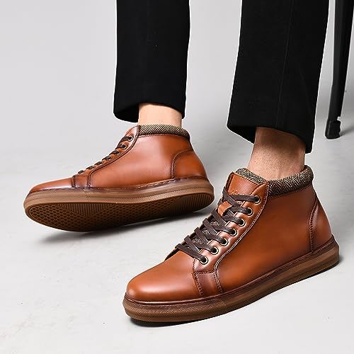 Image of Arkbird Mens Leather Sneaker Fashion Classic Casual Chukka Ankle Boots for Men