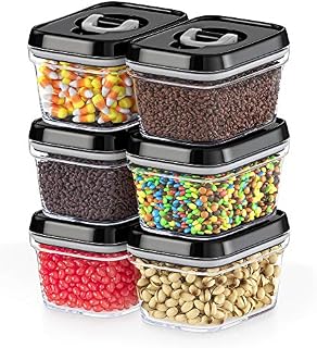 DWËLLZA KITCHEN Airtight Food Storage Containers with Lids – 6 Pieces All Same
