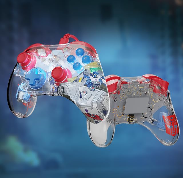 Miniatura 8 de PDP REALMz Wired Controller for Nintendo SwitchOLED - Transformers Rise of Beasts Optimus Prime City Battle