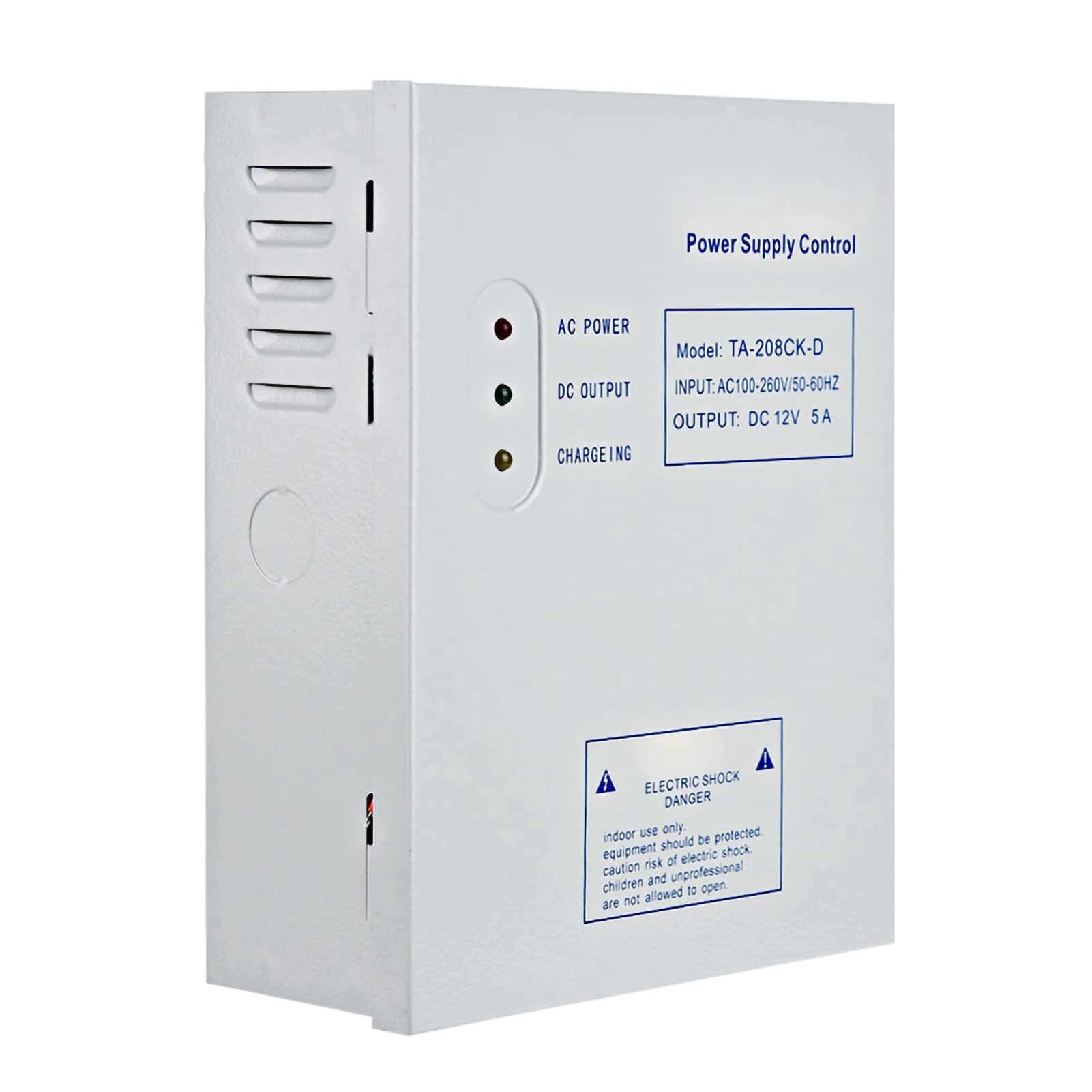 Fuente de Alimentación con Control de Acceso DC 12V 5A Fuente de Alimentación Conmutada Eficiente para Sistemas de Control de Acceso a Puertas