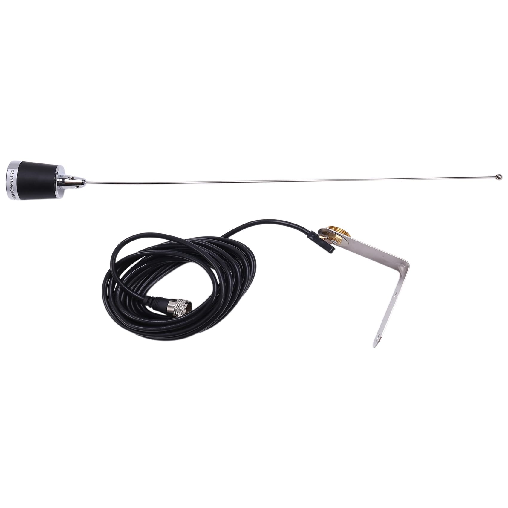 Antenne VHF UHF voiture anti-grésillements bibande NMO à gain élevé - 8