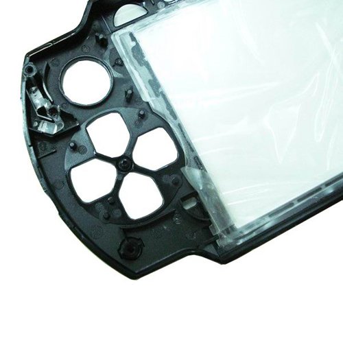 OSTENT Kompletna Obudowa Naprawcza Mod Case + Wymiana Przycisków do konsoli Sony PSP Serii 1000 Kolor Czarny