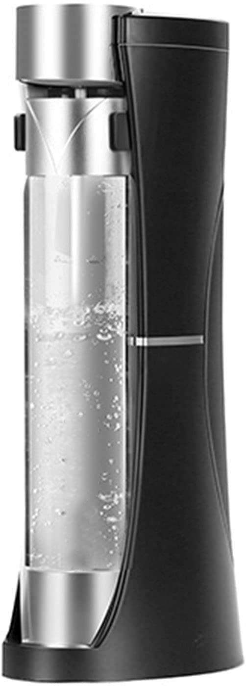 Fillarling Water Maker e Fruit Infuser - Macchina di carbonatazione Premium con Due Bottiglie da 1 litro - infonde Il Sapore Durante la carbonaggio (Non Incluso CO2) (Color : Black)