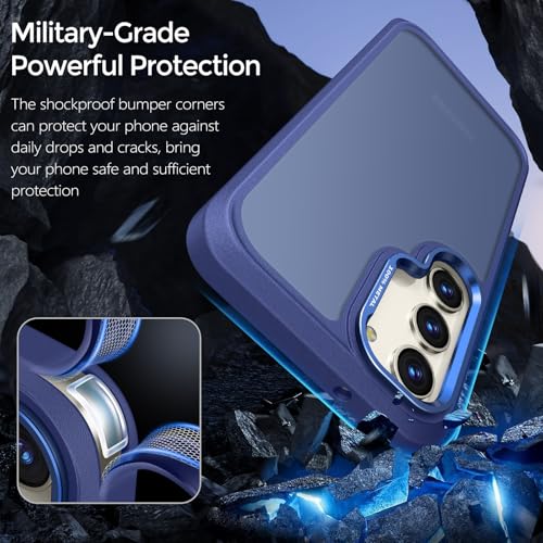 Image of Rayboen for Translucent Matte Samsung S23+ Plus Case, Blue