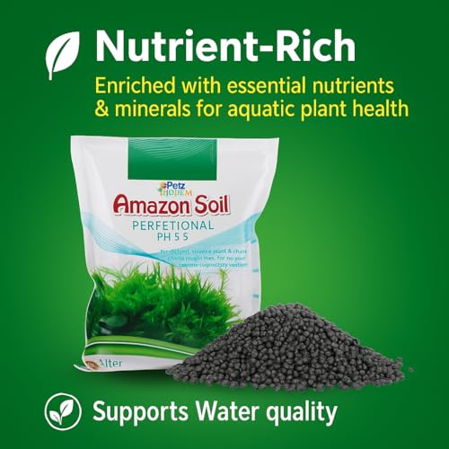 Image of VAYINATO Amazon Soil Aquarium Substrate (1L Pack) - Nutrient-Rich Plant Growth Soil, pH Stabilizing, Easy-to-Use Aquascaping Substrate for Freshwater Shrimp & Aquatic Plants
