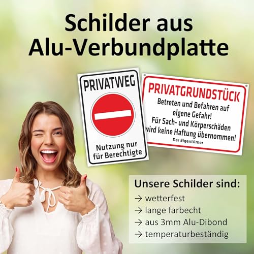 Indigos UG - Schild Eingeschränktes Haltverbot Text: Ladezone Nur zum Be - und Entladen 25x40 cm - Warnung - Sicherheit - Hotel, Firma, Haus - Aluverbundplatte 3mm - Hinweisschild - Warnschild – Bild 5