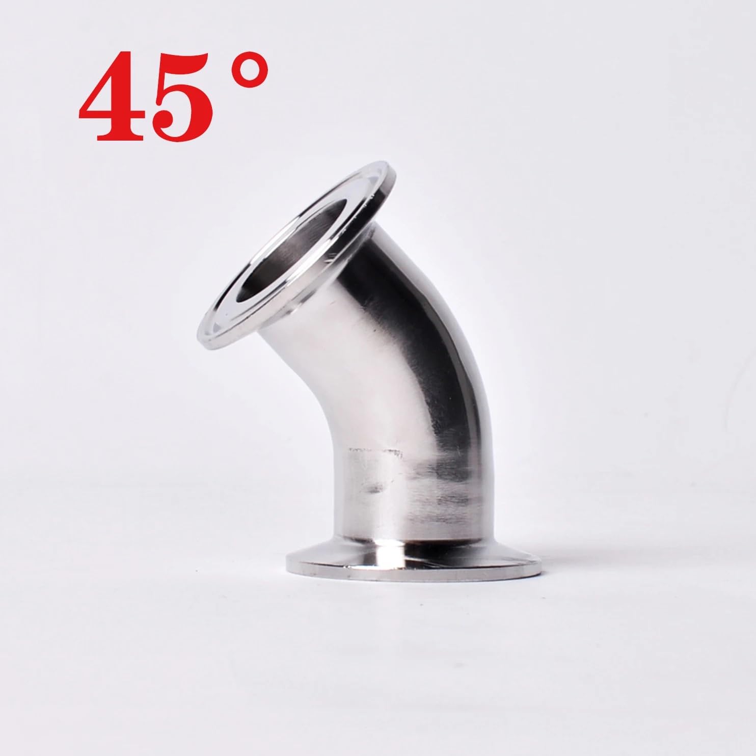 Conector de Tubería Deua de 5" 2" 3" 4" (19-108 Mm) de Diámetro Exterior con Rosca de Triple Abrazadera Sanitaria de 90 Grados./45 Degrees/76Mm * Ferrule 91