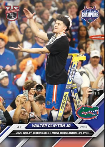 2024 Topps Bowman U Now Walter Clayton Jr #109 2025 Tournament Most Outstanding Player Florida...