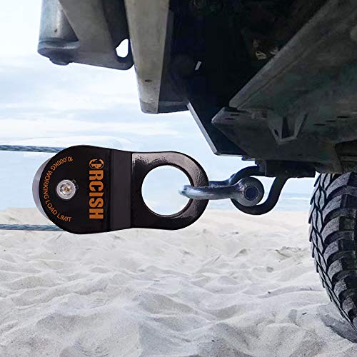 ORCISH 10T Recovery Winch Snatch Pulley Block 22000lb Capacity (Black)