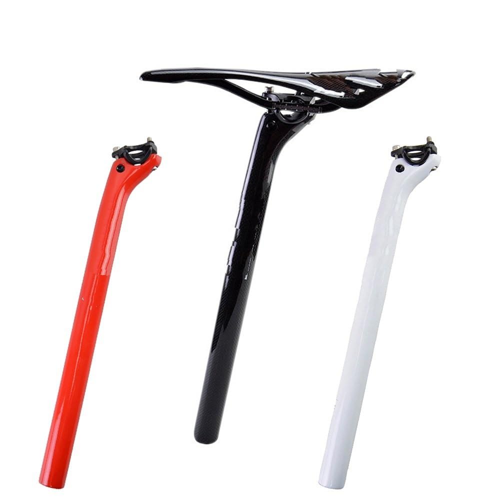 Sztyca podsiodłowa Sztyca siodła rowerowego z włókna węglowego, sztyca MTB 27,2/30,8/31,6 mm, długość roweru 340/400 mm sztyca siodełka rower