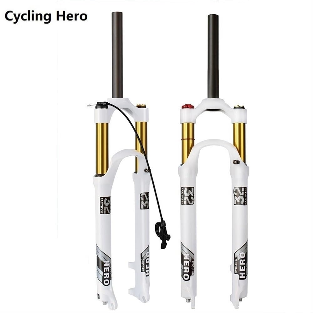 Forcella MTB 1 PCS Mountain Bike Forcella Ad Aria Spina di Sospensione in Lega Magnesio 26 27.5 29 Pollici 120-120 MM