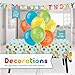 CoComelon Party Supplies | CoComelon Birthday Party Supplies | CoComelon Backdrop | CoComelon Party Decorations Girls Boys 1st 2nd Backdrop, Balloons, Tablecloth, Plates, Napkins, Forks, Sticker