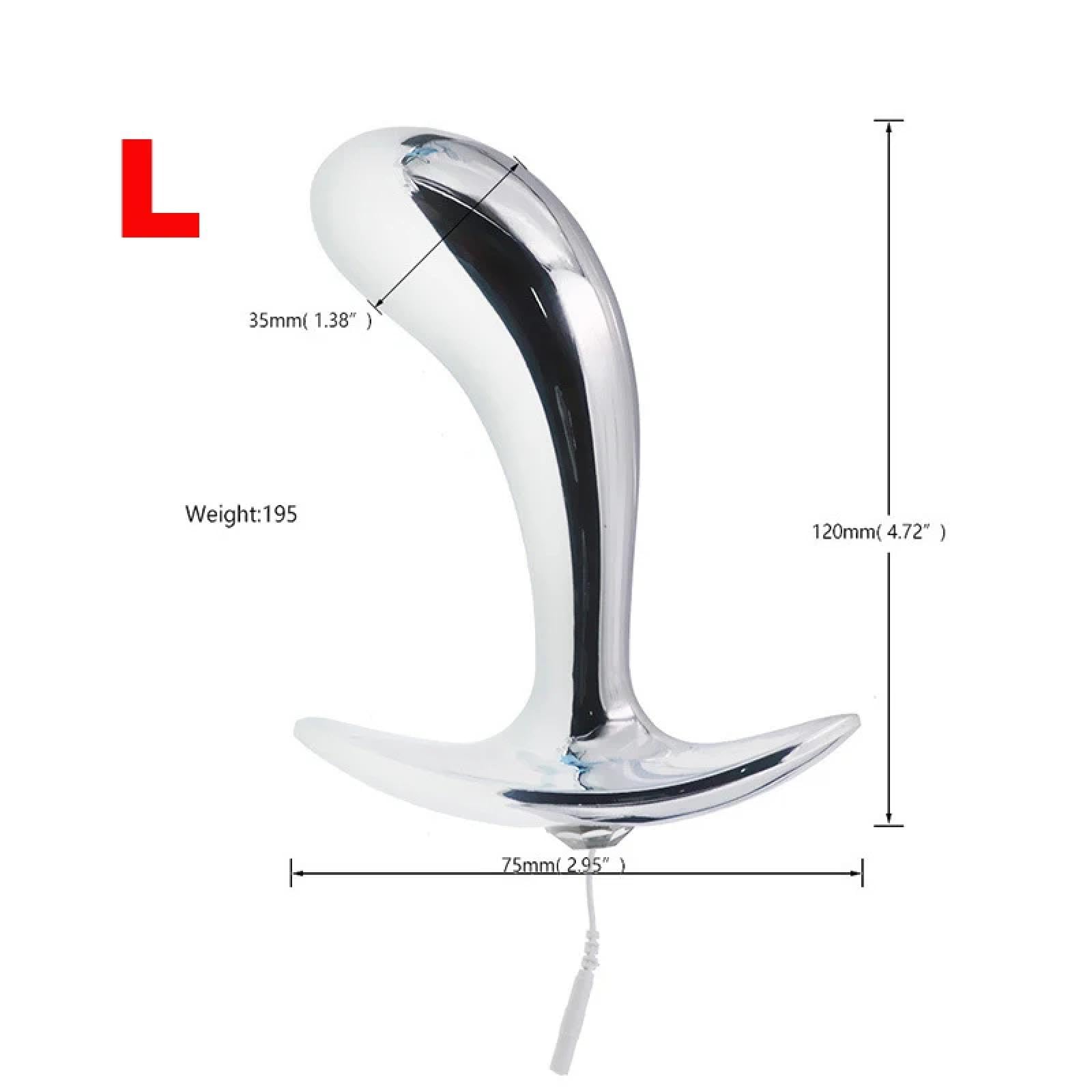Plug Anale Electro Shock Sesso Maschile Butt Plug Metallo Uretrale Stimolatore della Prostata SM Masturbazione Giocattoli Anali Per Uomini