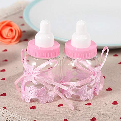 Babyfeest Meisje Decoratie Snoepjes Doos 18 Fles Roze Decoratie Nieuw Geboren, Babyshower, Babyborrel Gastgeschenken… - Image 8