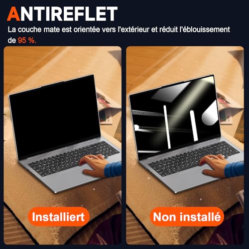 Magnetischer Blickschutzfolie 16 Zoll für 16:10 Laptop, Anti Spy Blaulicht Blendschutz Sichtschutzfolie für Lenovo/HP/Dell/Acer/Asus/Samsung/Toshiba, Abnehmbarer 16\ Displayfilter Sichtschutzfilter