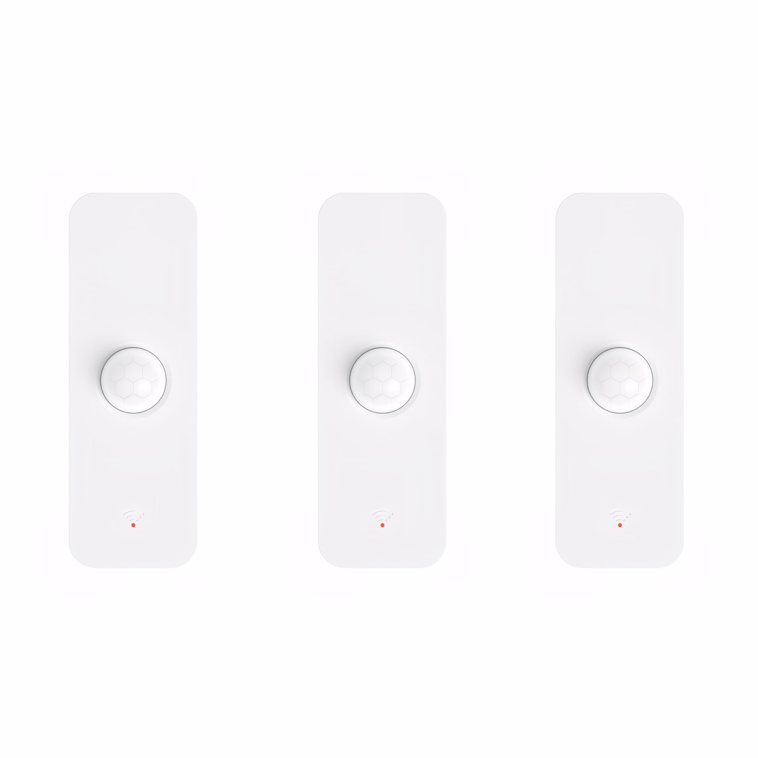 3 Pack Sensor Movimiento Inteligente WiFi 2.4GHz - Activador Automatización Luces Alarmas 105° Cobertura Ahorro Energía Batería AAA Casa Oficina